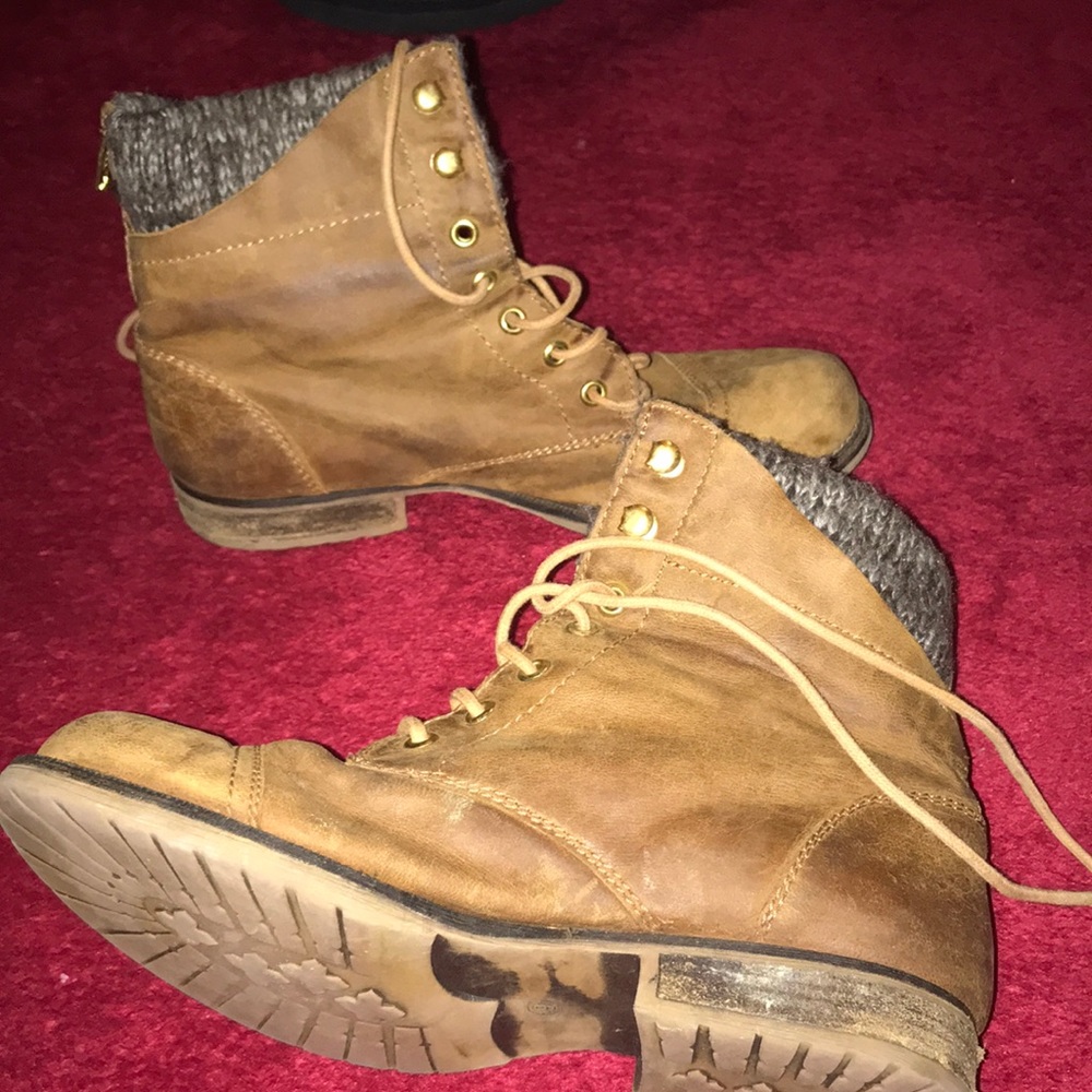 Lace up booties